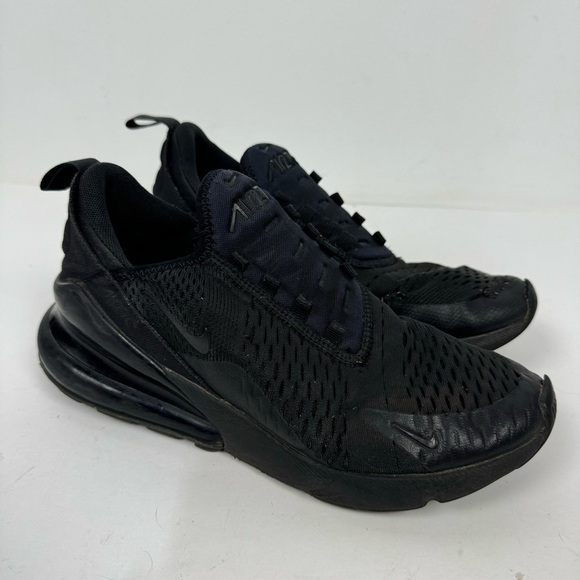 Nike Air Max 270 triple black athletic sneakers shoes running workout active - Picture 1 of 8